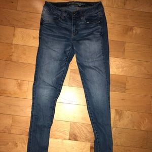 American Eagle skinny jeans.